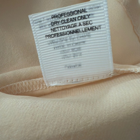 LaMade 100% silk cami y2k long tank S pink ruffle detail Euro summer NWT pastel - Picture 7 of 10